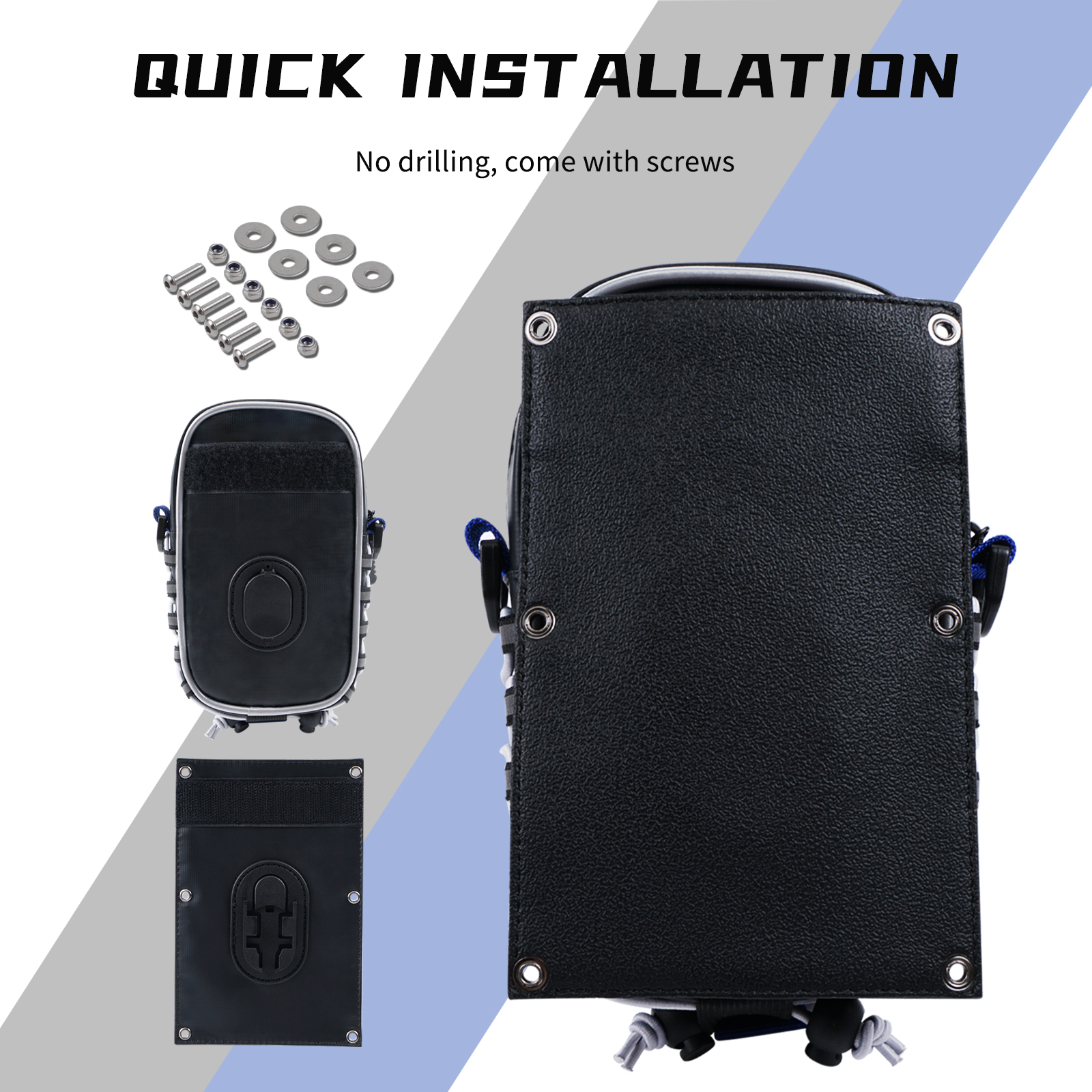 NICECNC ATV Fender Bag for Yamaha Raptor 700 2013-2023 700R SE 2014-2020 Waterproof Multifunction Tool Storage Pack Accessories