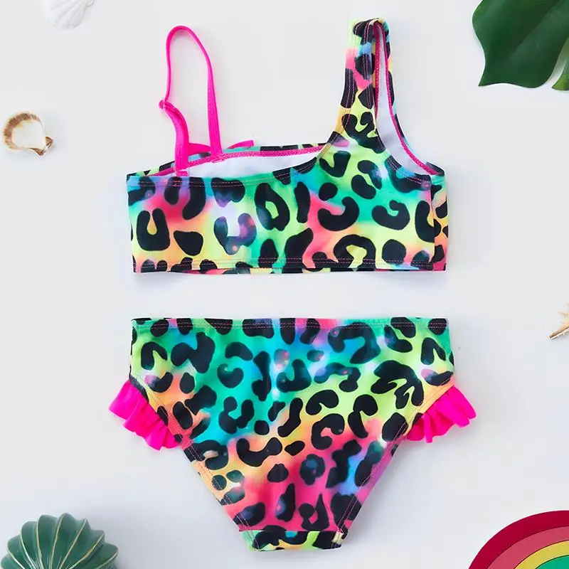 Lilo Stitch Gilrs Bow Bikini ensemble à la mode deux pièces maillots de bain pour l'été élégant maillots de bain piscine mode maillots de bain 3-12Y