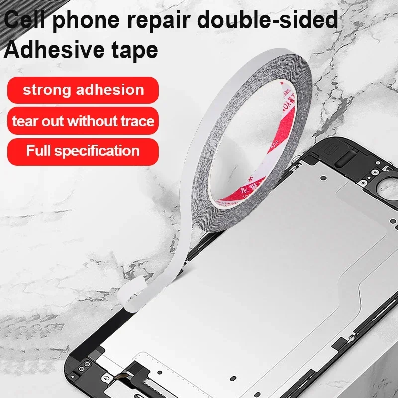 Cinta adhesiva de doble cara adhesiva de 10m de espesor y 0,3mm para pantalla táctil de teléfono móvil, cinta de reparación de teléfono móvil LCD