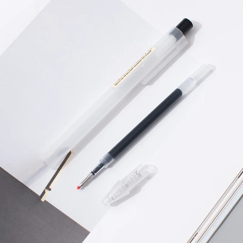 5/3 unids/set 0,5mm MUJIs bolígrafo de Gel Kawaii tinta negra/roja/azul bolígrafo de Color japonés Oficina escuela lindo bolígrafo recargas papelería