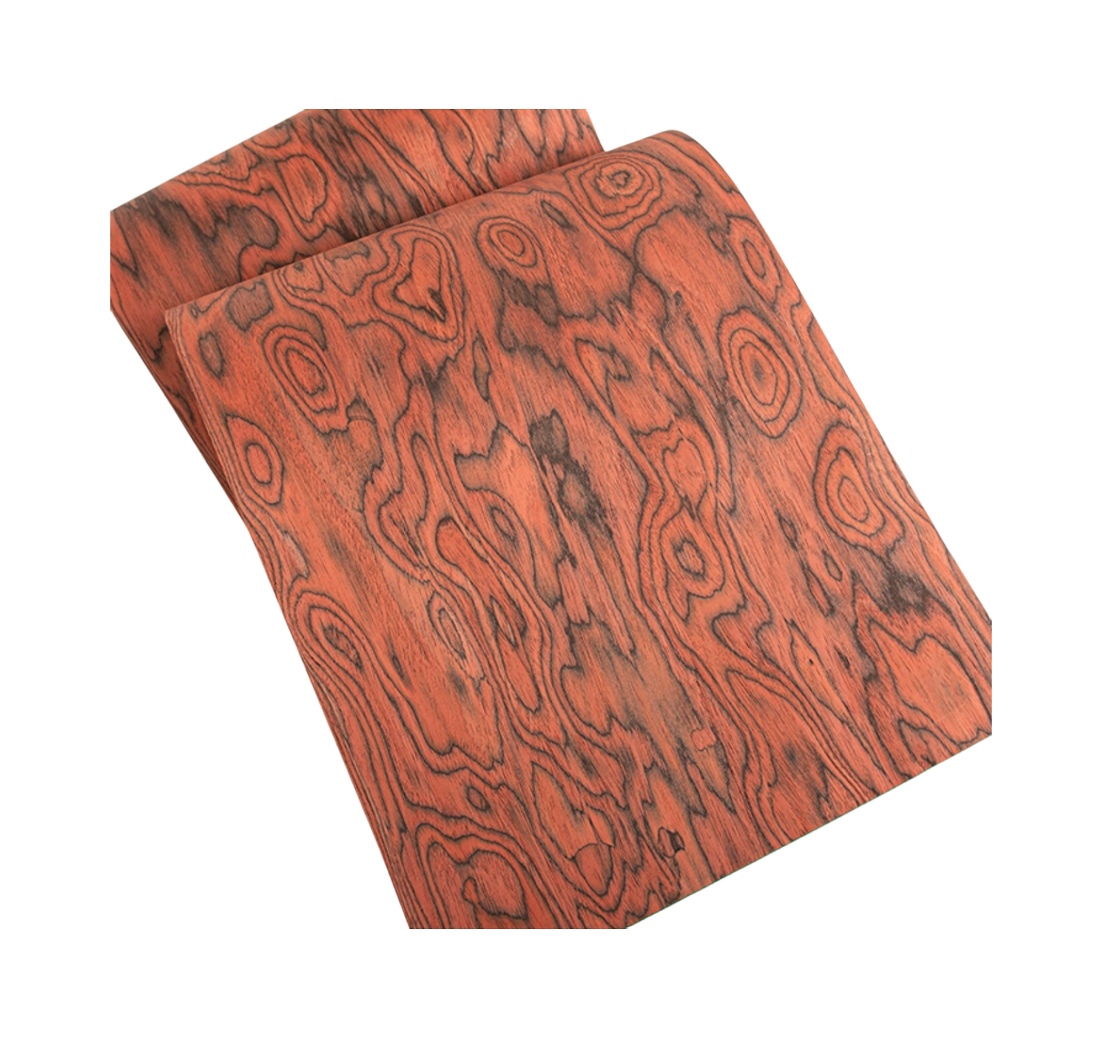 Red Totem Wood Veneer high-end Home Decoration Size:2.5x0.58meter Thick:0.3mm