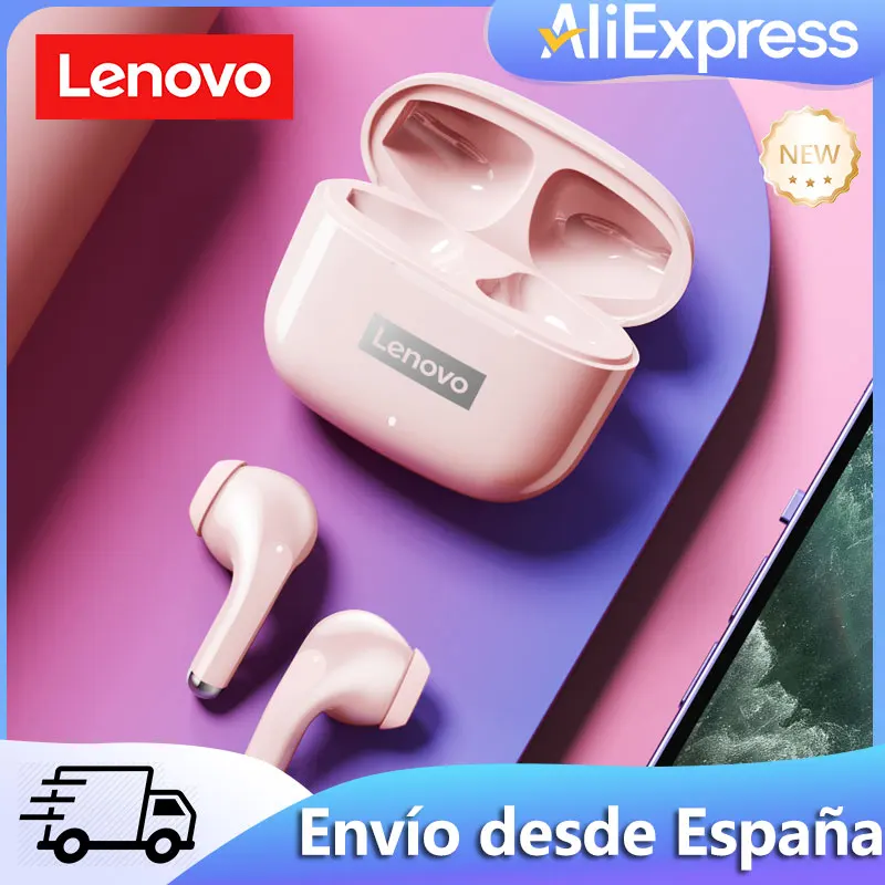 Lenovo-auriculares inalámbricos LP40 Pro TWS, cascos deportivos con Bluetooth 5,1, reducción de ruido, Control táctil, 250mAH, originales