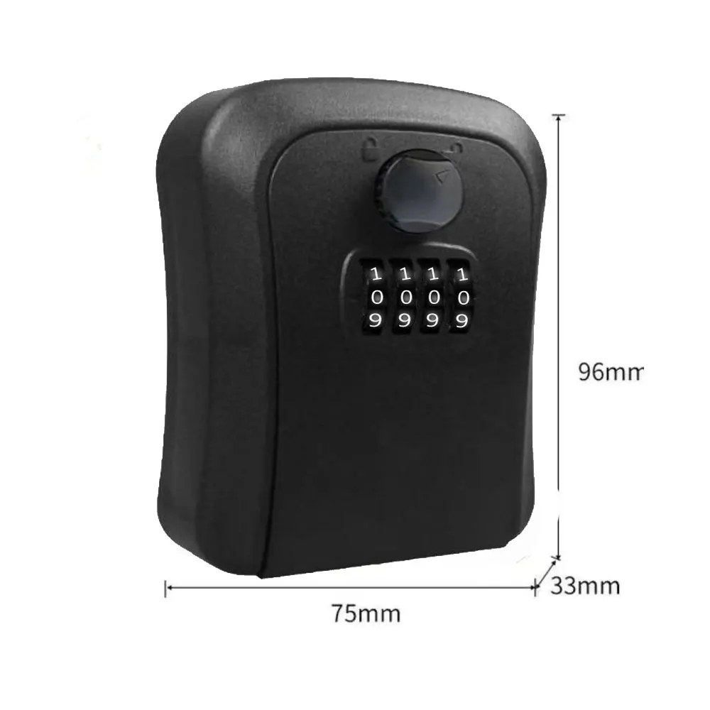 Smart Code Password Key Lock Box Storage Key Wall Mounted Key Safe Box Waterproof Outdoor Keybox 4 Digits Passwords