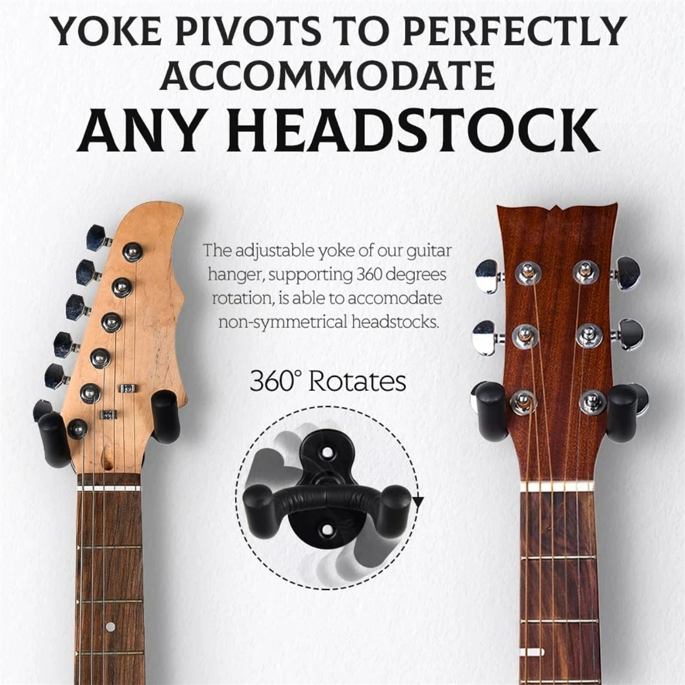 1 Pc Metal U-Vormige Gitaar Wall Mount Stand Hanger Houder Haak Voor Akoestische, Elektrische Gitaar Banjo Bass Cadeau Voor Gitarist