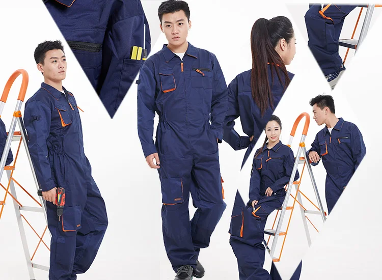 Lange Mouw Overall Casual Arbeid Overalls Plus Size 4xl 5xl Mannen Vrouwen Werkkleding Uniformen Werkkleding Werkpak Voor Hushand