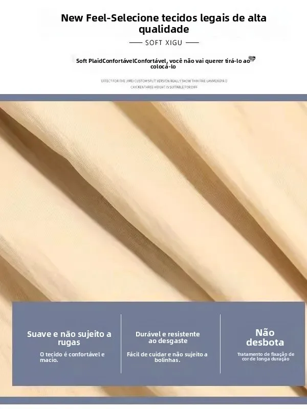 Calças Saia Casuais de Cintura Alta para Mulheres, Estilo Coreano, Largura Solta, Verão, Poliéster