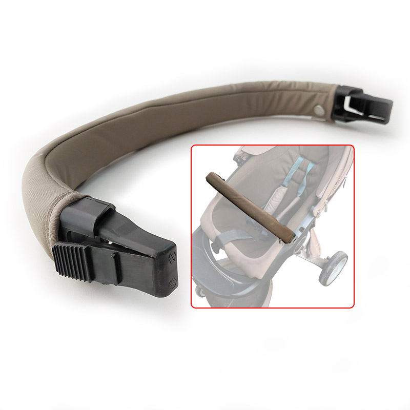 Reposabrazos de cochecito para Stokke Xplory V3 V4 Dsland, pasamanos para cochecito, barra parachoques con cubierta, barra de seguridad de reemplazo para cochecito de bebé