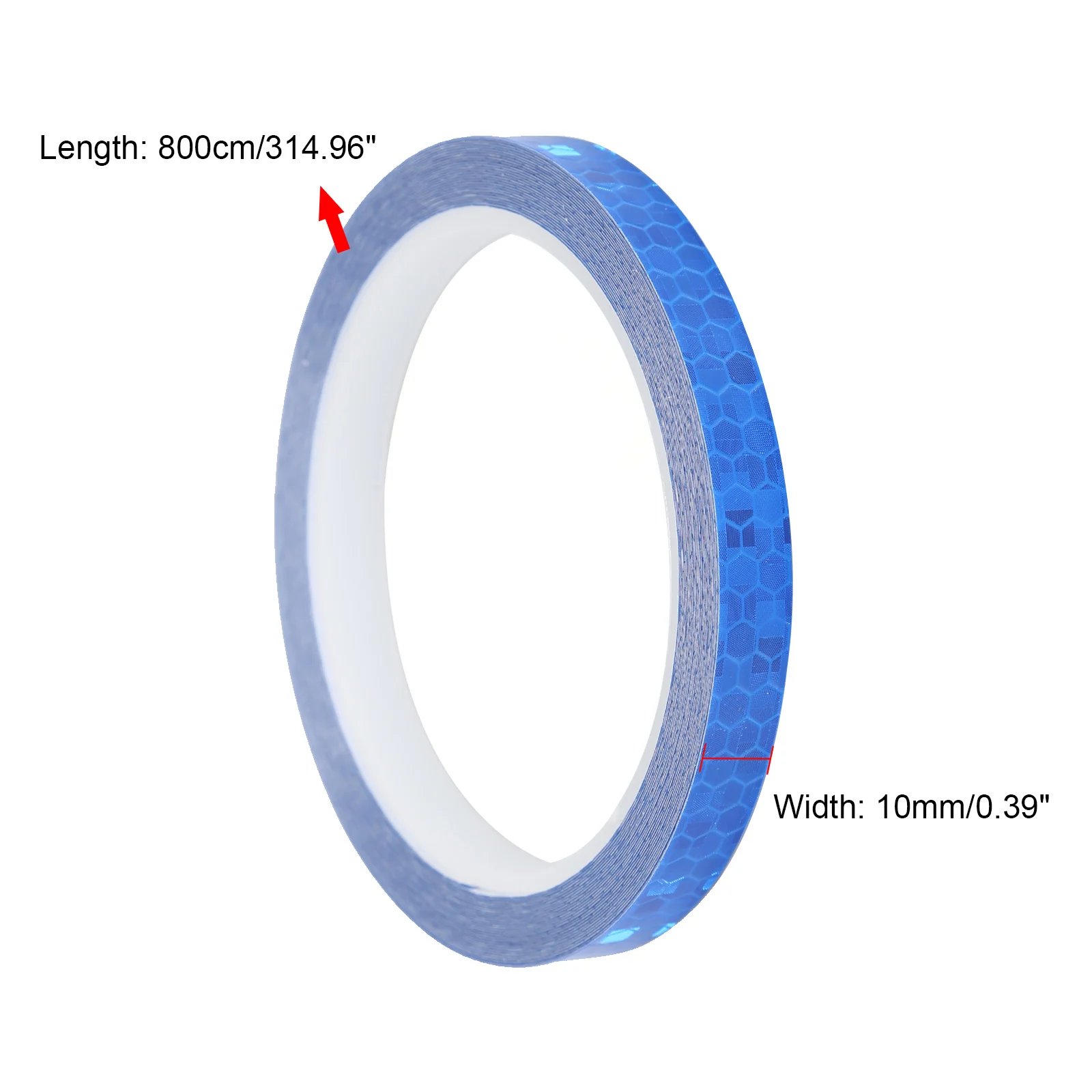 Pegatinas para bicicleta de 1cm x 8m, cinta reflectante, tiras de advertencia de seguridad fluorescentes, cintas para ciclismo de montaña, casco de bicicleta, motocicleta y Scooter