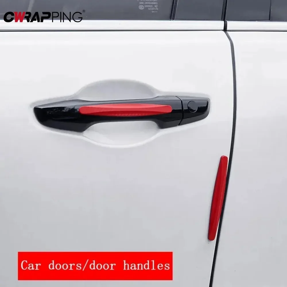 Uniwersalne nakładki ochronne na narożniki przedniego i tylnego zderzaka 14x1,7 cm, listwy dekoracyjne chroniące przed kolizjami, akcesoria samochodowe, nowe