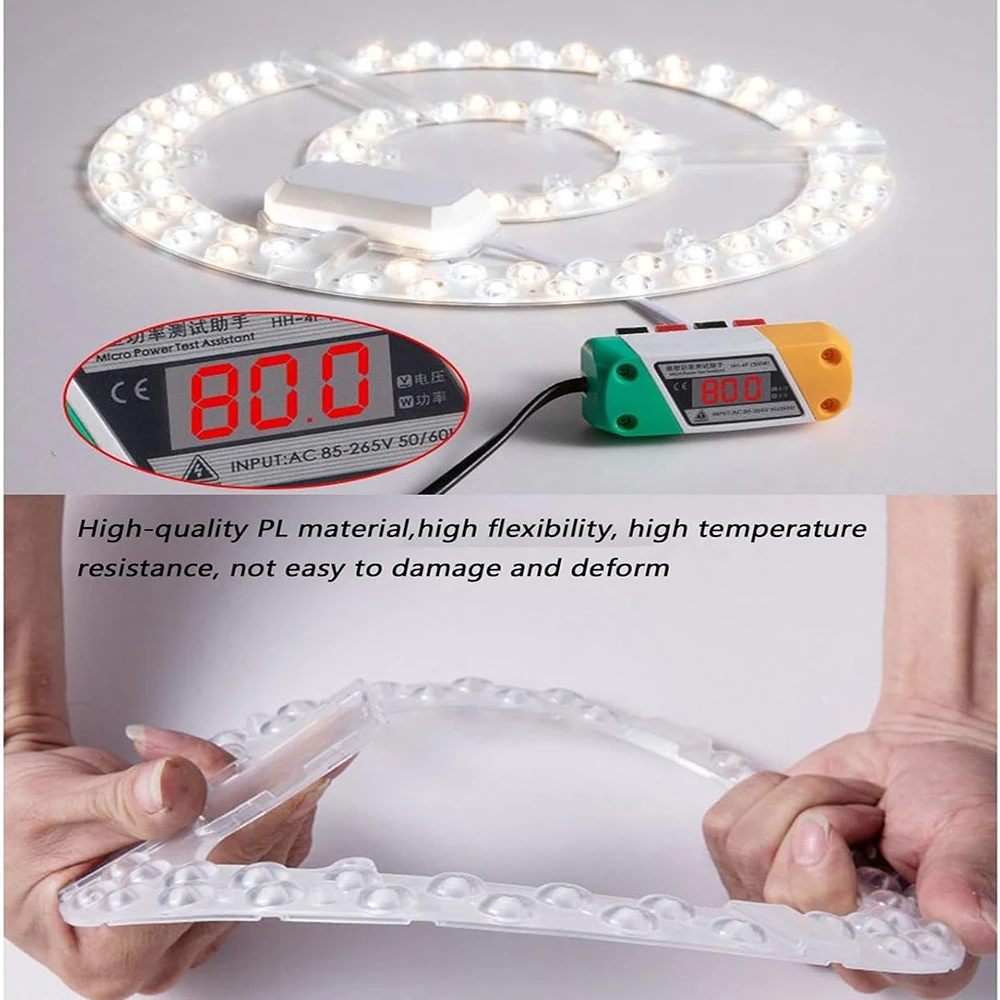 Panel de luz de techo Led 48W 96W 120W Panel Led módulo de reemplazo redondo AC220V-240V módulo Led regulable continuo