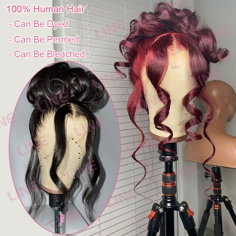 40 Zoll Körperwelle 360 Full HD Lace Frontal Perücken 100 % Echthaar vorgezupft brasilianische 250 Dichte 13x6 Lace Front Echthaarperücke