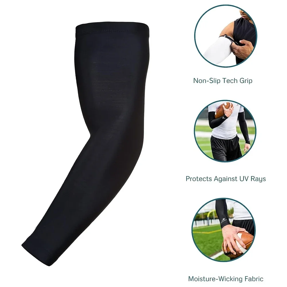1Pcs Compression Arm Sleeve for Men & Women - Full Arm Support, Non-Slip Breathable Design, Pain Relief & Arthritis Support