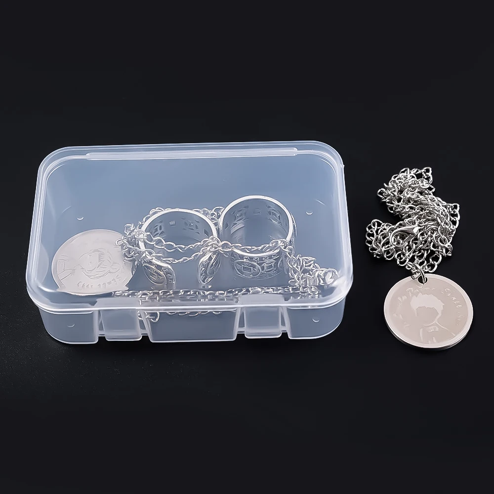 Storage Box Transparent Square Plastic Boxes Earrings Jewelry Packaging Storage Small Square Box DIY Jewelry Organizer