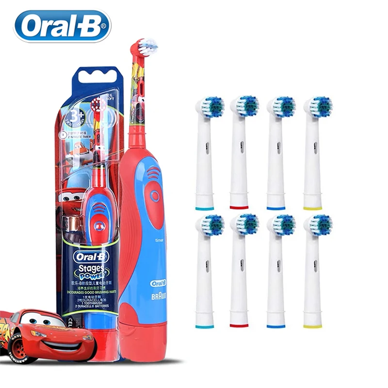 Oral B Kids Bàn Chải Đánh Răng Điện Lông Mềm Cho Trẻ Em Quay Nhẹ Nhàng Làm Sạch Răng Trẻ Em Loại Chống Nước Bàn Chải Đánh Răng Cho Trẻ Em 3 +