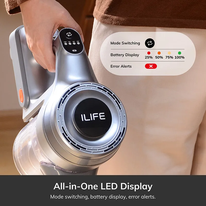 Портативный робот-пылесос ILIFE H80, 21 кПа, 35 минут работы