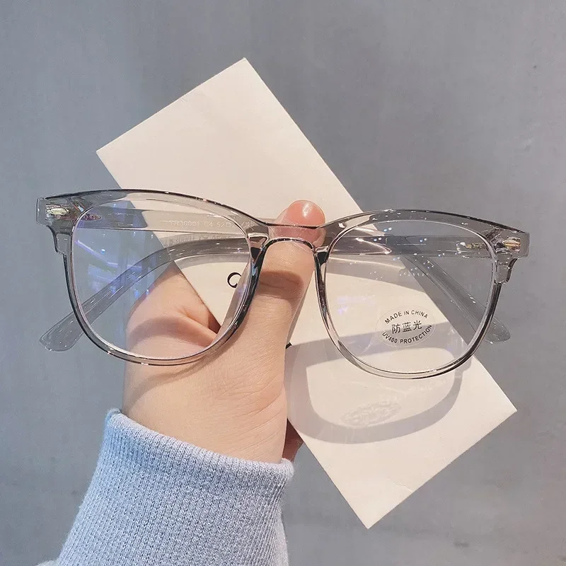 클래식 투명 컴퓨터 안경 프레임 여성 남성 안티 블루 라이트 차단 안경 광학 유리 렌즈 Oculos 남성 Очки