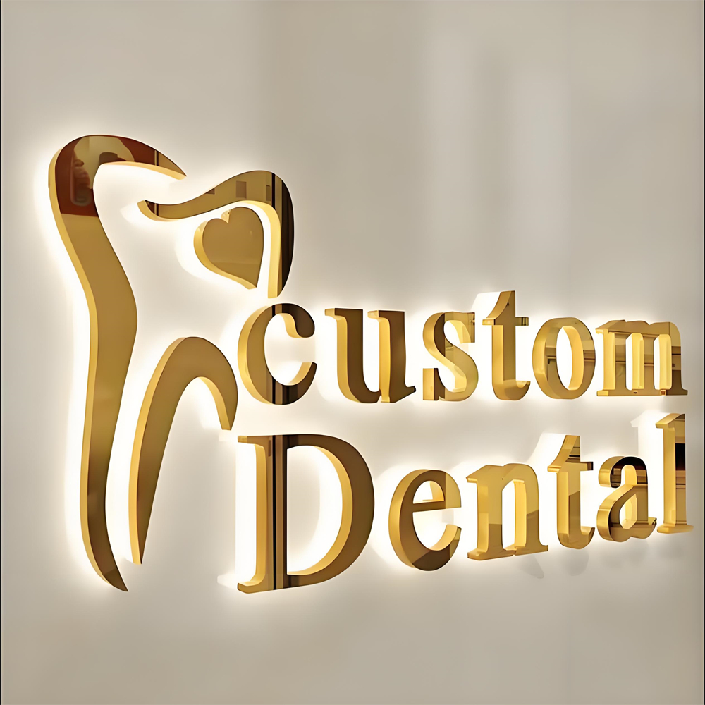 Personalisiertes LED-Licht, Werbung, hintergrundbeleuchtete Buchstaben, wasserdichter Stahl, individuelles Logo, Buchstabenschild, LED-Schild