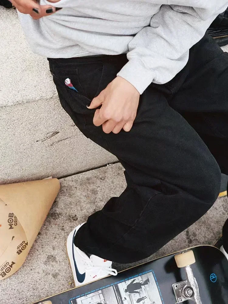 Dailou-男性と女性のためのデニムジーンズ,シンプルなカーゴパンツ,ストリートウェア,バギー,ゴルフパンツ,レジャー,ホット,y2k