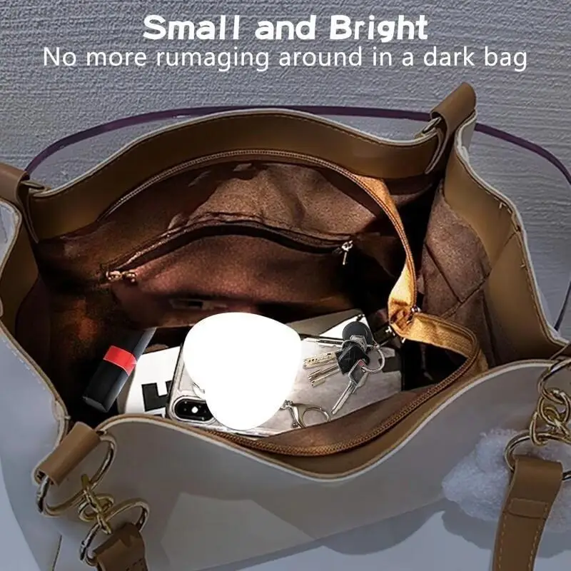 Sensível ao toque led lâmpada de carregamento bolsa luz bolsa com sensor automático lâmpada cama coração luz ideias presente feminino