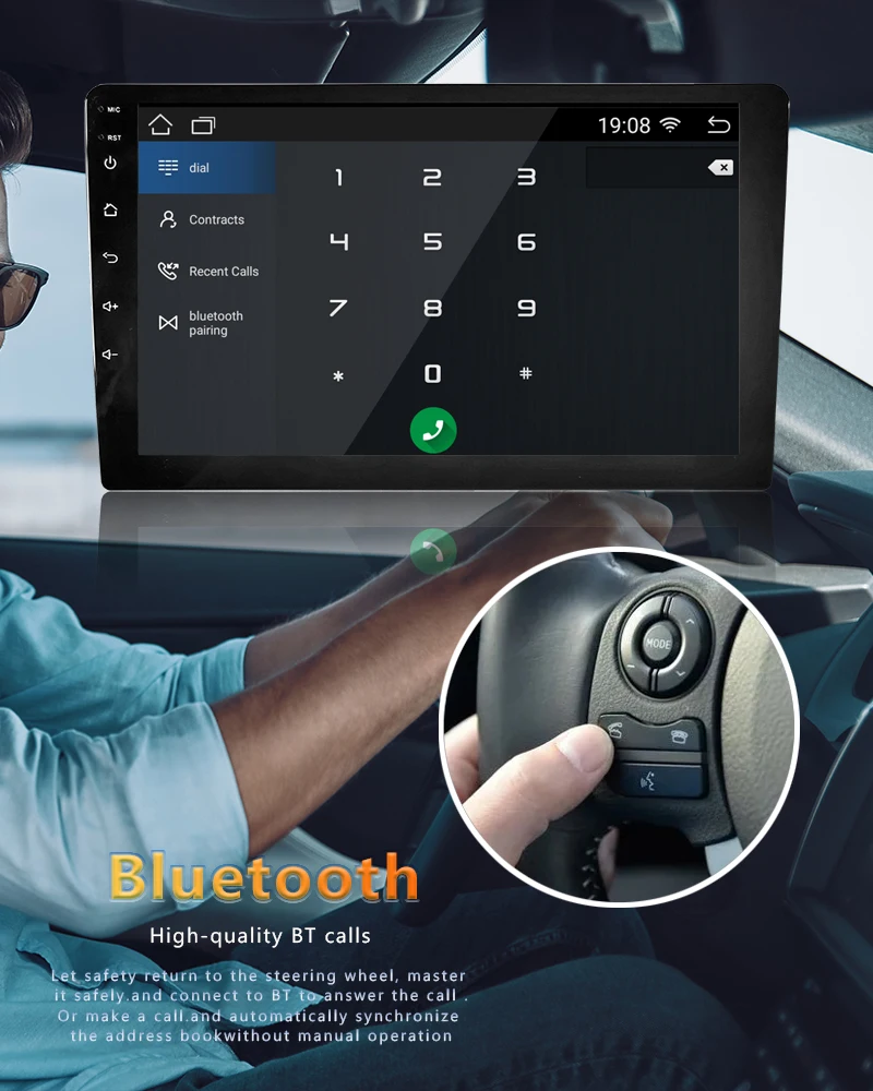 Bosscar 4core 2 din rádio do carro androidauto carplay android 12 4g gps áudio do carro 7 "/9"/10 "wifi bt ips reprodutor multimídia automotivo