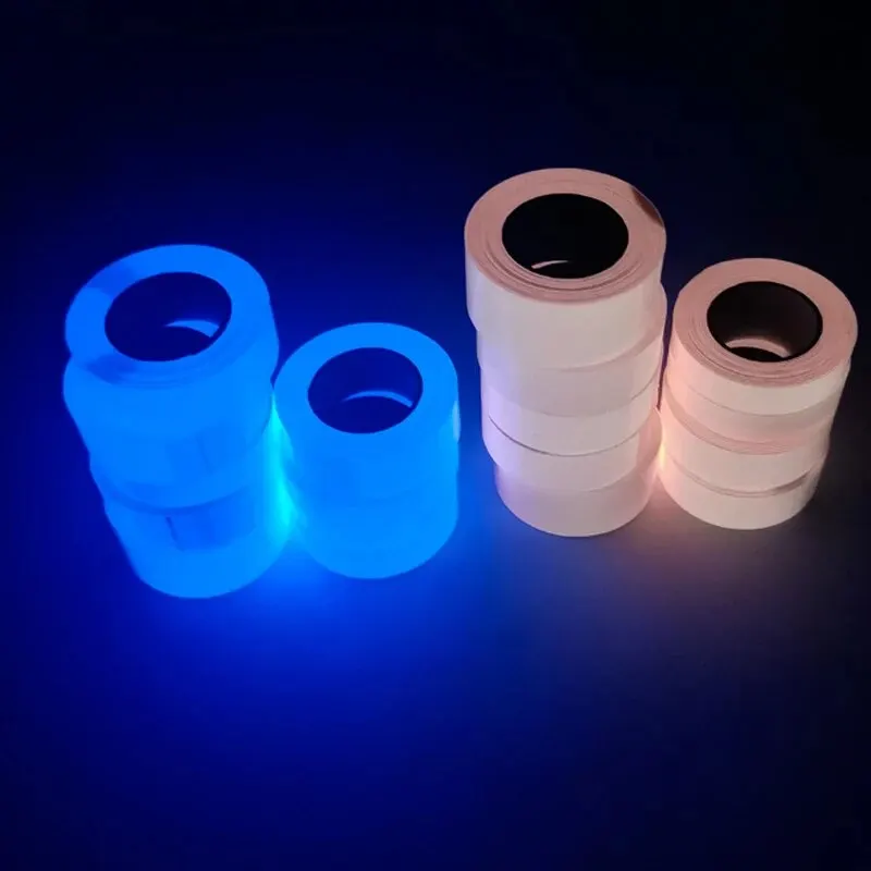 1 rotolo fluorescente autoadesivo Glow-In-The-Dark Tape Light Strip Fire Channel Stage Decoration Safety Exit Warning Stickers