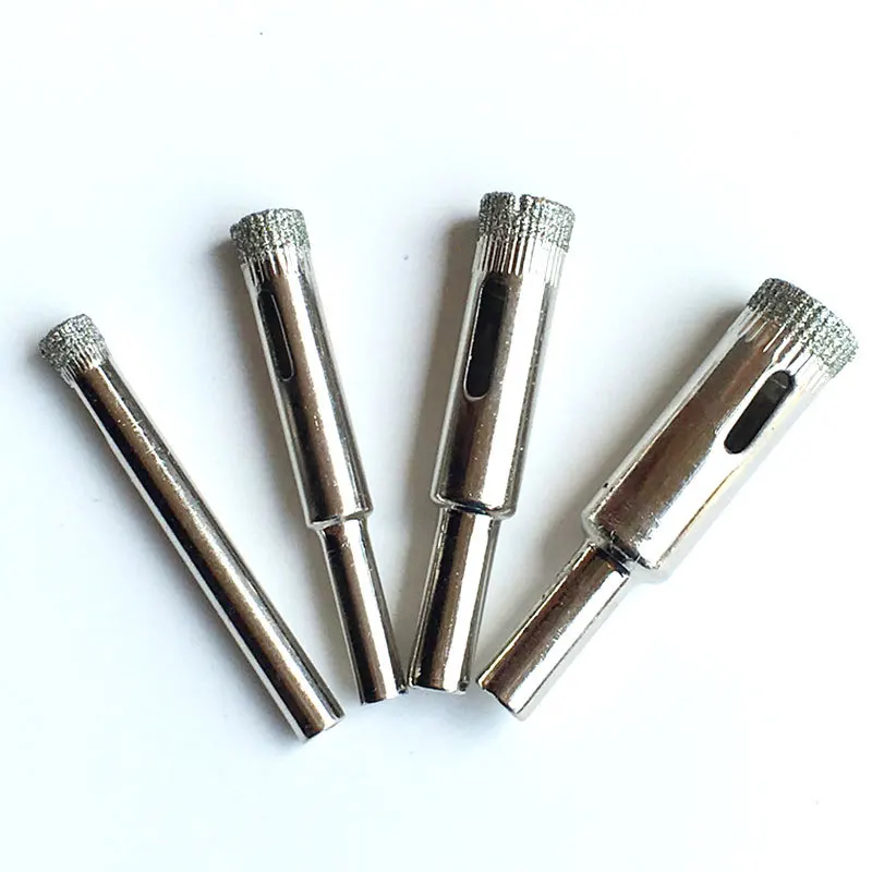 10 pces/15 pces 3-50mm diamante revestido buraco viu núcleo broca para telha de porcelana mármore vidro cerâmica ferramentas de corte broca