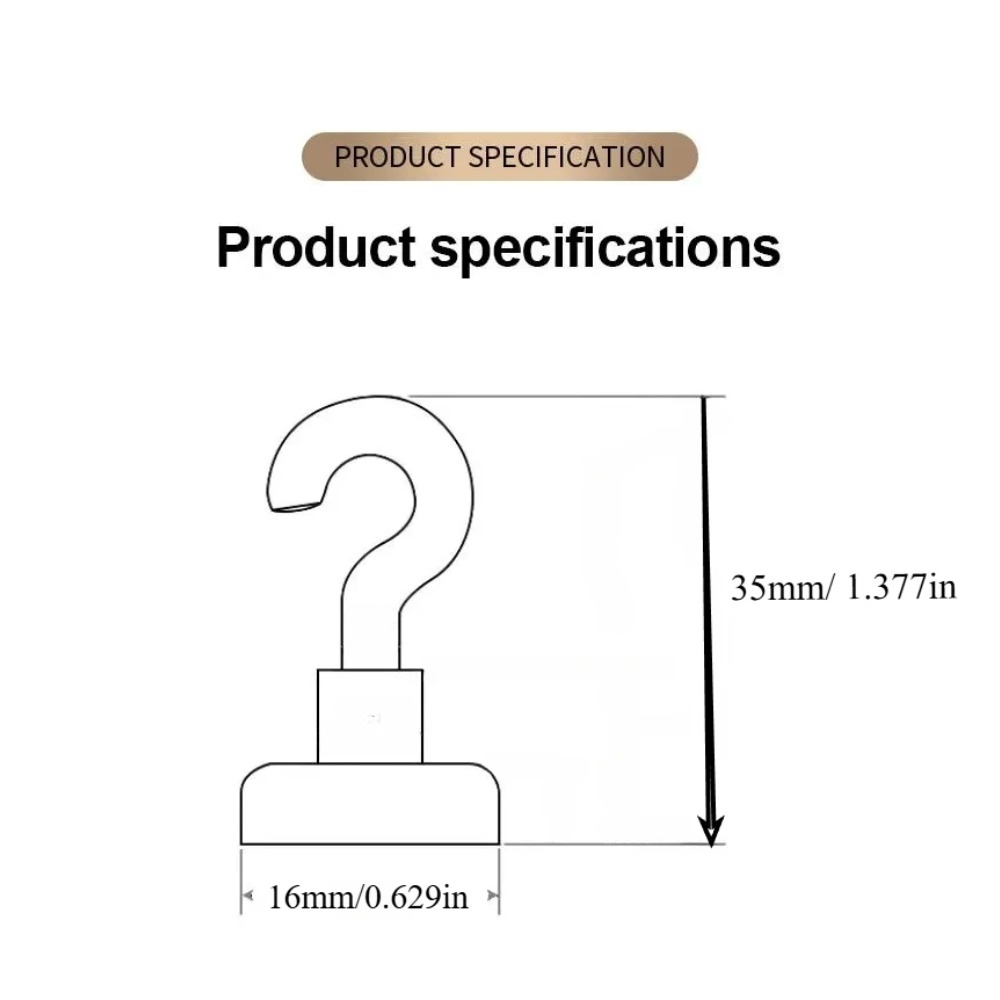 Powerful Magnetic Hangers E10/12/16/32mm Universal Organization System for Residential Culinary Lavatory Entryway Closet Office