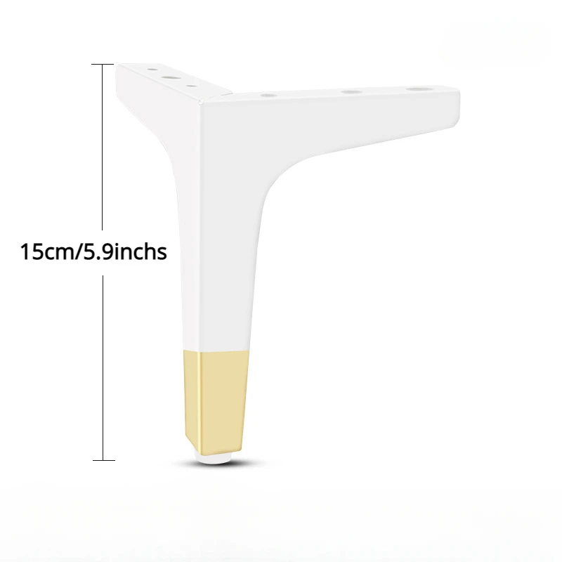 4 Stück 15 cm moderne Luxus-Sofa-Hardware, Y-Form-Design, Ersatz-Möbelbeine, gute Qualität, Bett, Sofa, Füße, Nachttisch, Couchtische