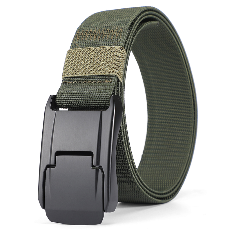 New Stretch Belt For Men and Women Quick Release Buckle Strong Real Nylon Unisex Elastic Belt Overalls Work Belt