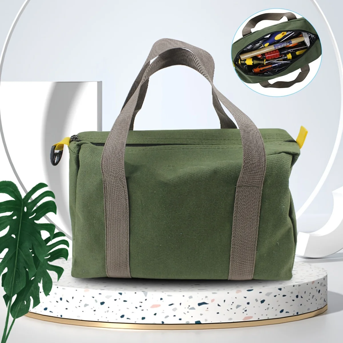 Maintenance Tool Bag Large Capacity Portable Strong Durable Water Proof Multifunctional Storage Portable Canvas Tool Bag 1Pc