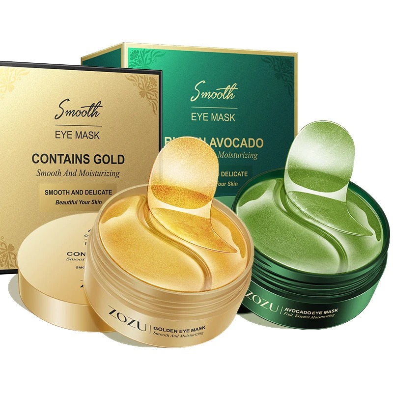 60 pces/120 pces abacate colágeno dourado máscara de olho anti círculos escuros remoção sacos de olho hidratante endurecimento remendos de olho cuidados com a pele