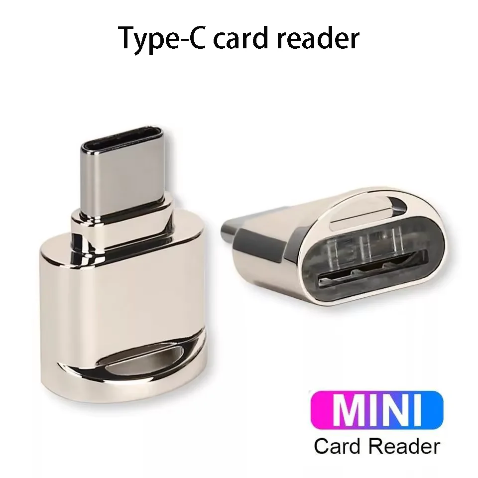 Lector de tarjetas móvil tipo C TF aleación de Zinc USB 3,1 tipo C Xiaomi Huawei Samsung portátil lector de tarjetas OTG multifuncional