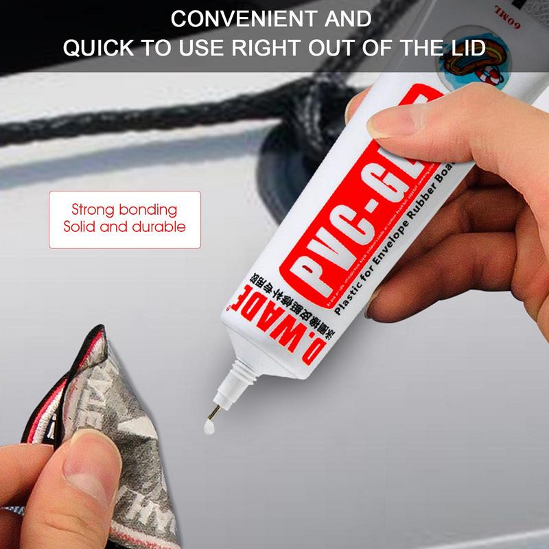 Pegamento adhesivo de PVC para reparación de barcos inflables, tubos de pegamento para reparación SUP, tabla de Paddle para bote inflable, pegamento para reparación de tubos de Kayak, 60/120ML