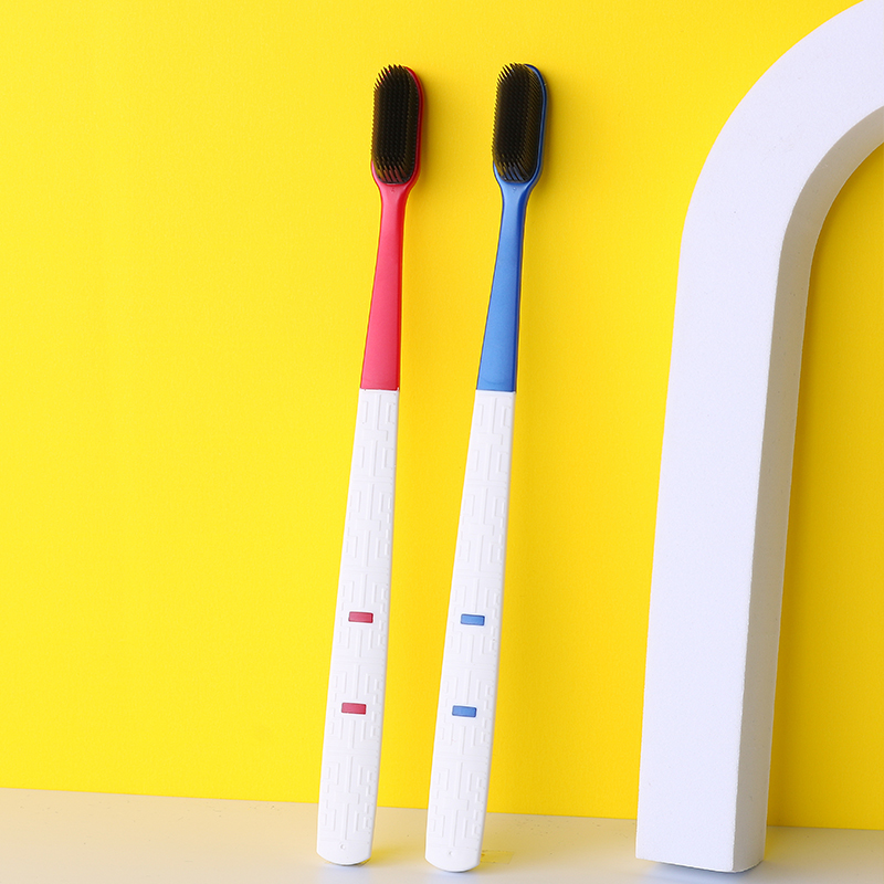 Nano silicone toothbrush 4 packages Adult specific toothbrush Suitable for people with sensitive gums