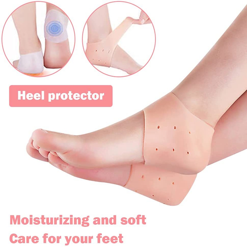 Protetores de calcanhar de silicone almofadas metatarsais antepé gel calcanhar almofada fasciite plantar mulheres homens dor nos pés aliviar a prevenção da bolha