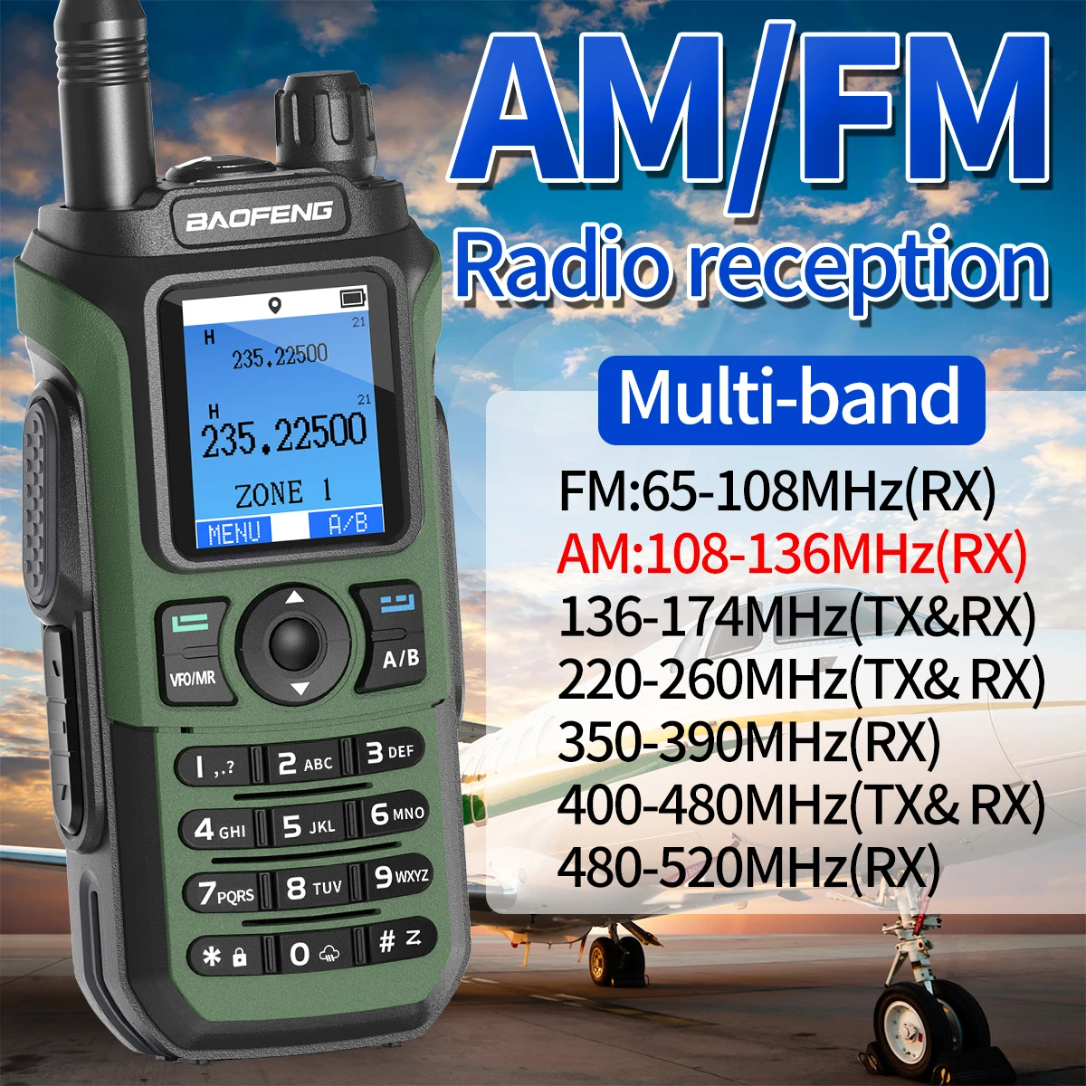 Baofeng UV-21 Pro GPS Walkie Talkie Multi-Band drahtlose Kopier frequenz Langstrecken-Typ-C-Upgrade UV 17 Pro GPS Amateurfunk