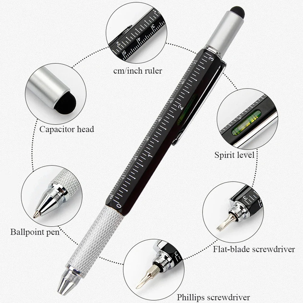 2 pçs caneta tablet para ipad xiaomi samsung apple lápis, 6 em 1 caneta stylus para telefone tablet, caneta de toque para tela android ios