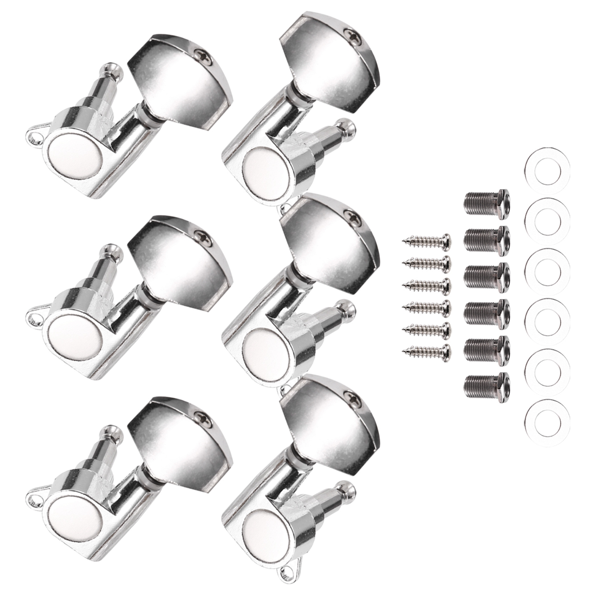 A71P 6 Stuks Verzegelde Gitaar String Pinnen Locking Tuners 3L3R Stemsleutels String Tuner Akoestische Gitaar Tuner Machine Knop