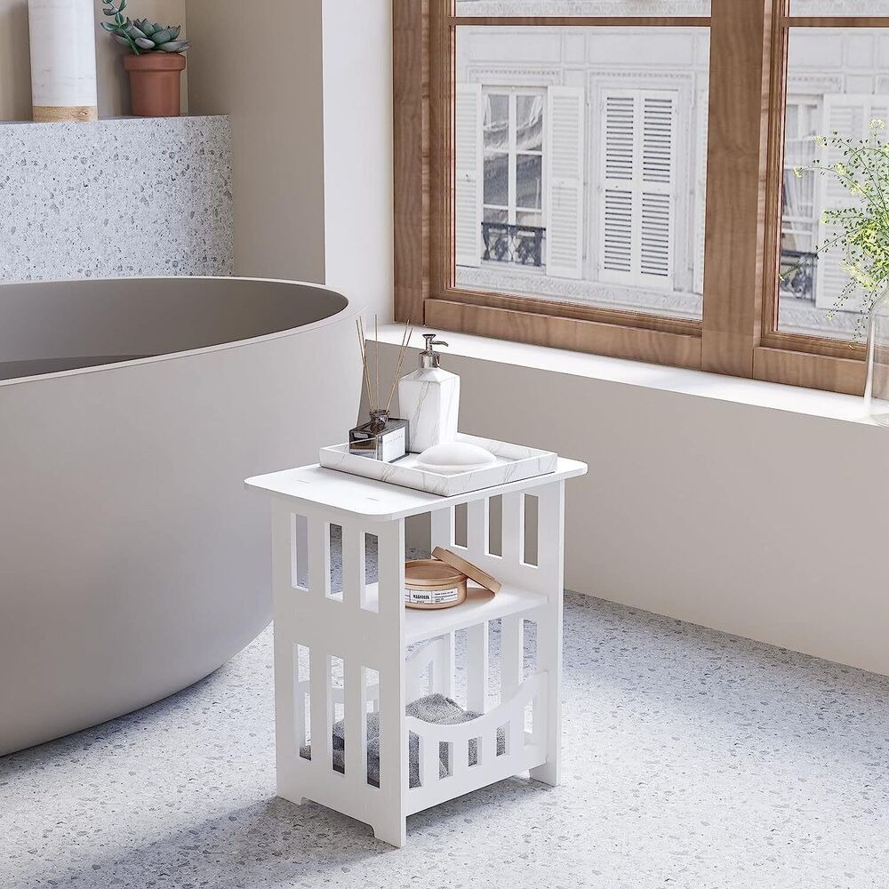 Mesa de cabeceira pequena para casa, Modern Square Nightstand, Mini Bedside Cabinet destacável, Móveis pequenos