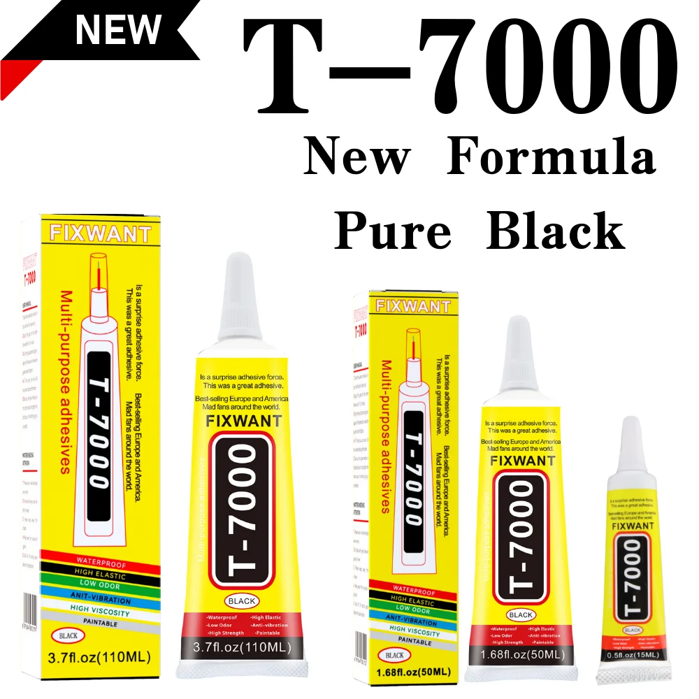 FIXWANT T7000 Nero Cellulare Tablet Riparazione Copribatteria Cornice LCD Adesivo T-7000 Componenti elettronici Colla 15/50/110ML