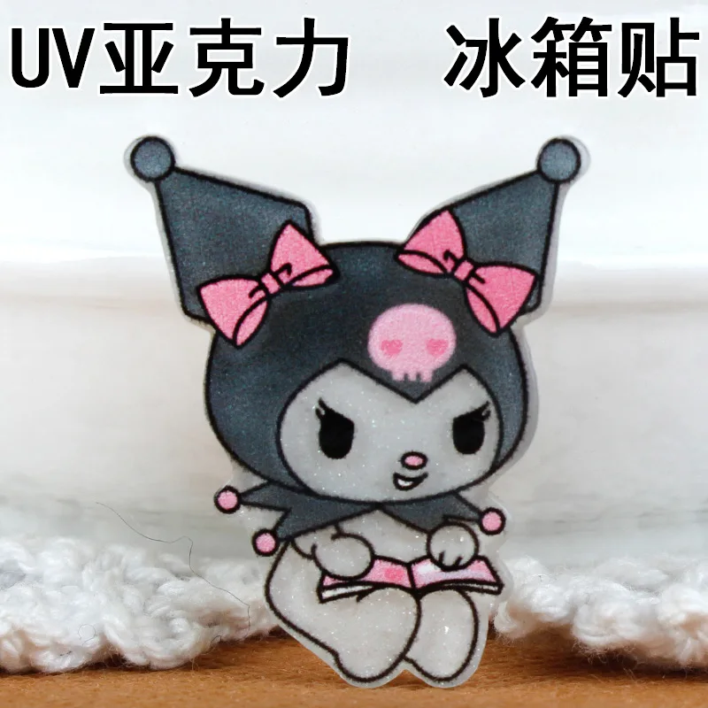 헬로 키티 멜로디 Kuromi PMMA 냉장고 자석 홈 Decore 미니 냉장고 홈 인테리어 스티커 자석 냉장고 기념품