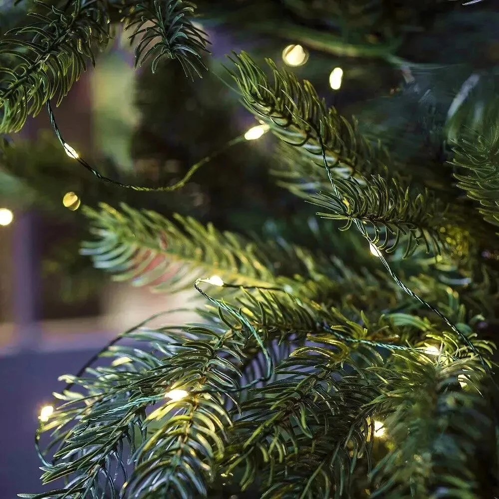 100M LED String Lights Fata Filo verde Luci natalizie per esterni Ghirlanda per albero per la decorazione di nozze per feste a casa di strada di Capodanno