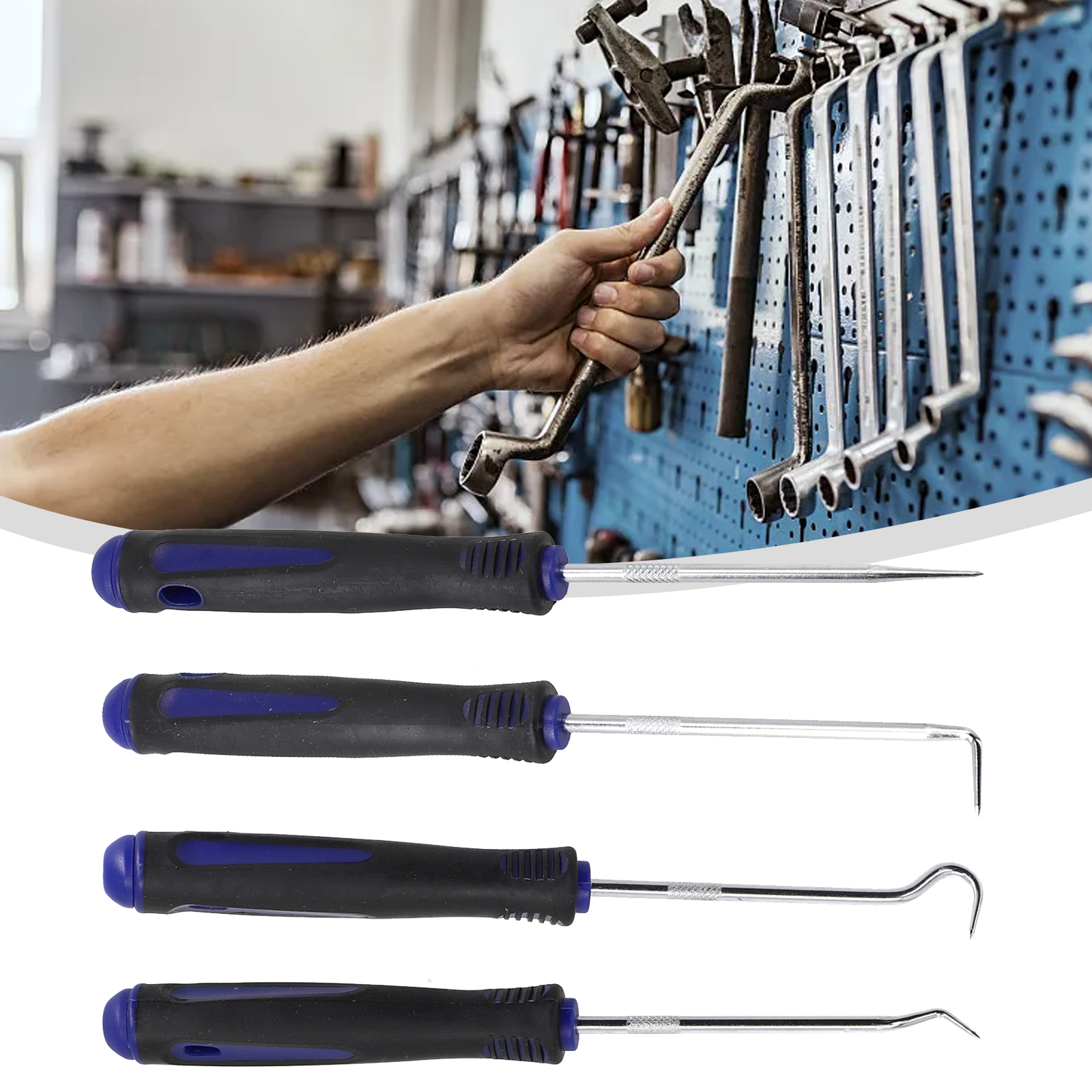 4 ชิ้นรถซีลน้ํามันไขควง Pick และชุดตะขอรถ Auto ซีลน้ํามัน O - Ring Seal ปะเก็น Pick Puller Remover Fit