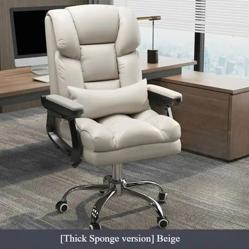 Chaises De Bureau en cuir moderne Mobile ergonomique ordinateur Playseat coussin Chaise d'appoint Chaises De Bureau pivotantes meubles De luxe