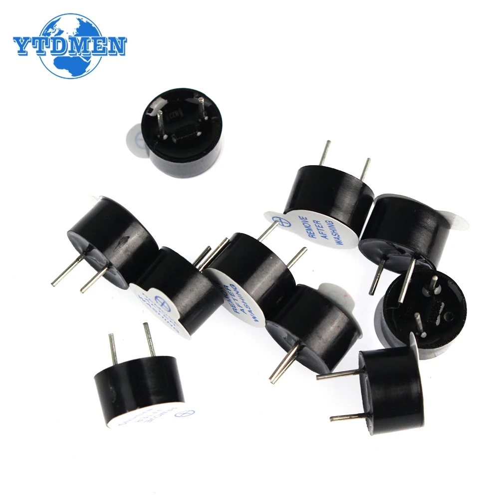 10PCS Mini Active Buzzer 3V 5V 12V 9*5.5 มม.12*9.5 มม.แม่เหล็กยาวต่อเนื่อง Beep TONE เสียงลําโพง