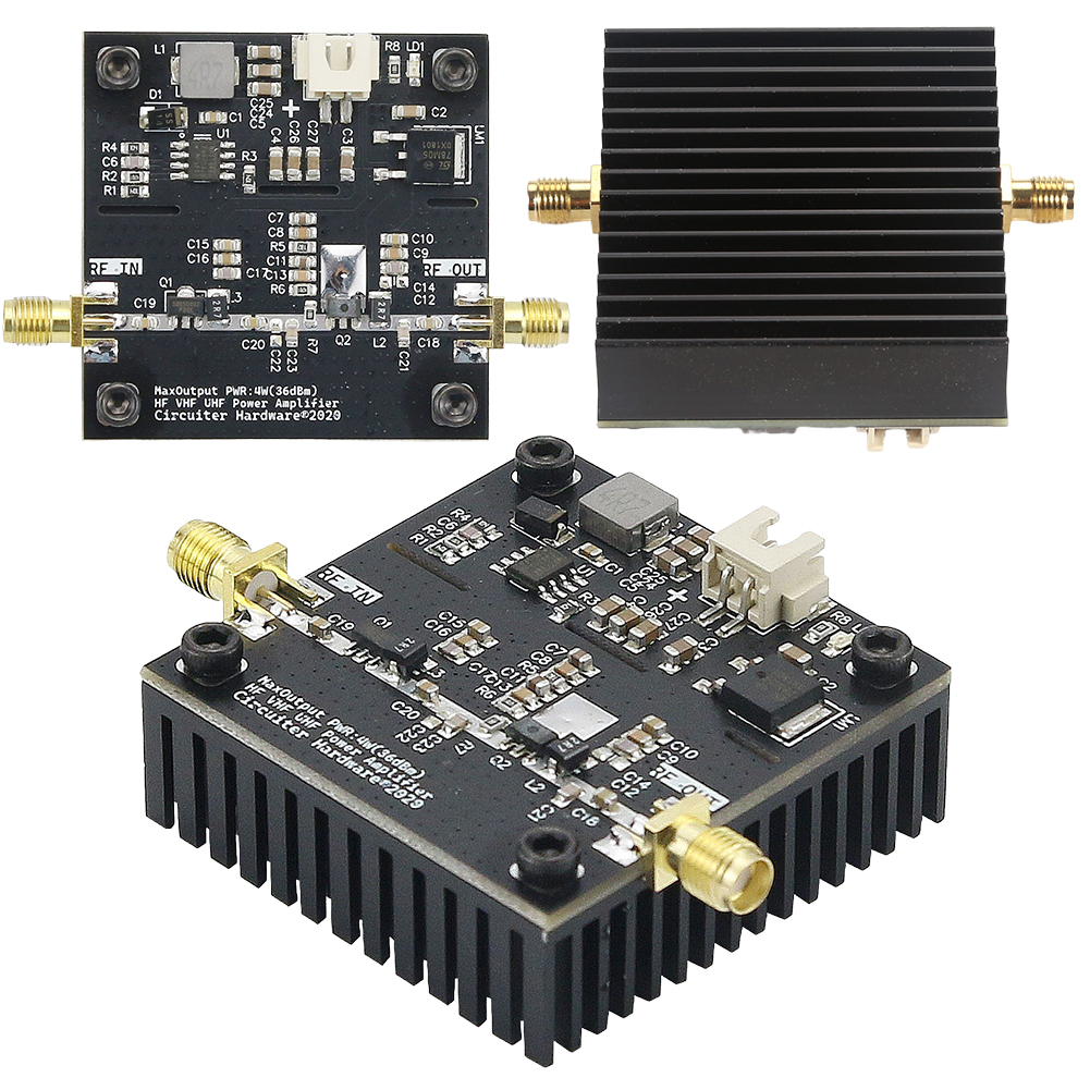 Amplificateur de puissance VHF UHF RF, Gain 0.5-800MHz 40dB, HF VHF UHF pour Radio amateur