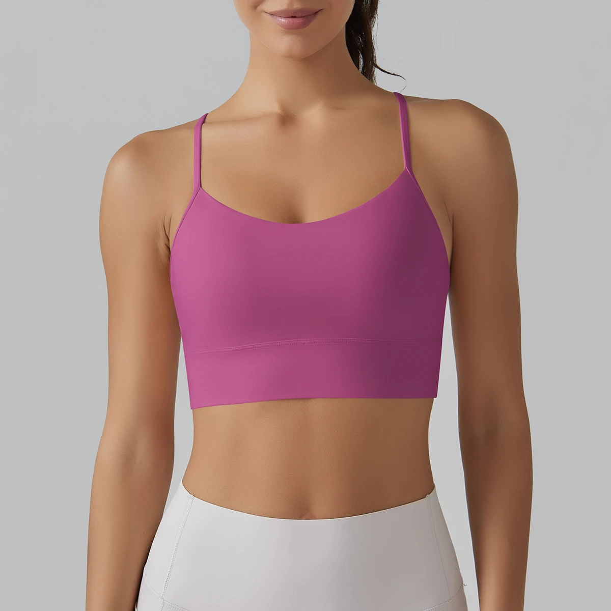 ผู้หญิงกีฬา Bra ฟิตเนสโยคะ Bra ชุดชั้นในเซ็กซี่ Y-back วิ่งโยคะ Gym Crop Top ผู้หญิง Push Up กีฬา Bra