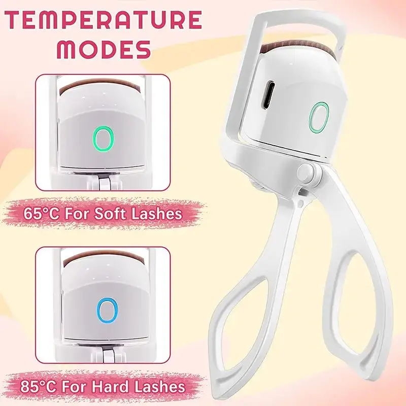 1pc ABS Elektrische Wimpernzange, Moderne Schönheit Auge Instrument Für Zuhause, Langlebige Curl Elektrische Wimpern Dauerwelle Wimpern Clip