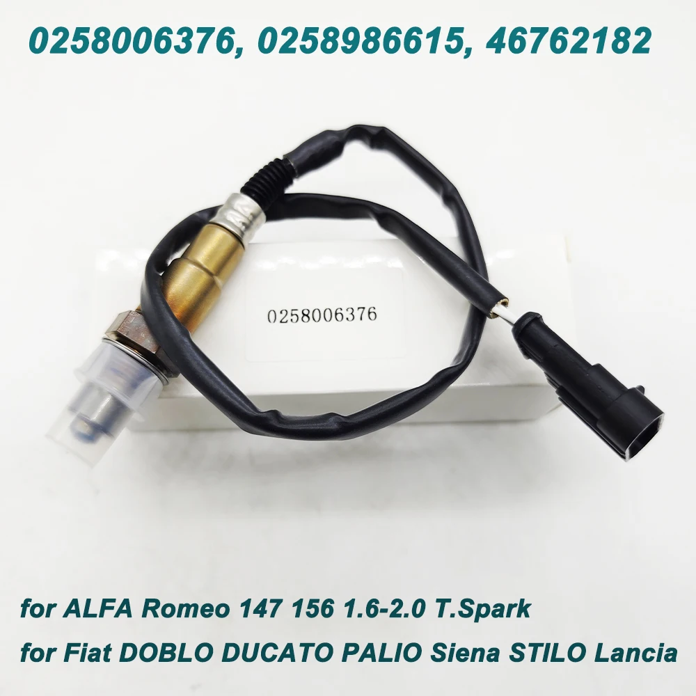 Датчик кислорода 0258006376 46762182 0258986615 для Alfa Romeo 147 156 166 GT Fiat DOBLO DUCATO Panda Lancia Front O2, высокое качество