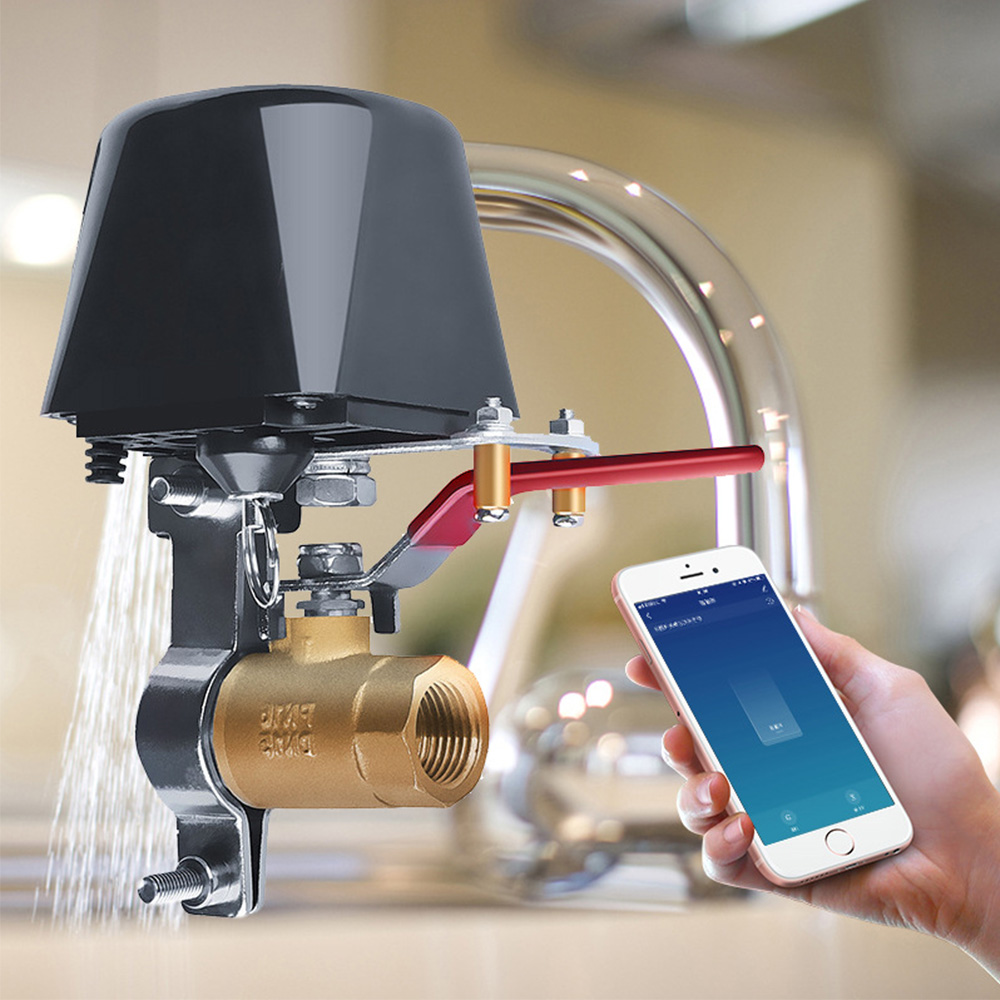 WiFi Gas Wasser Ventil Abschaltung Timer Sprinkler Controller APP Fernbedienung Gas Pipeline Sicherheit Gerät Für Küche Dropshipping